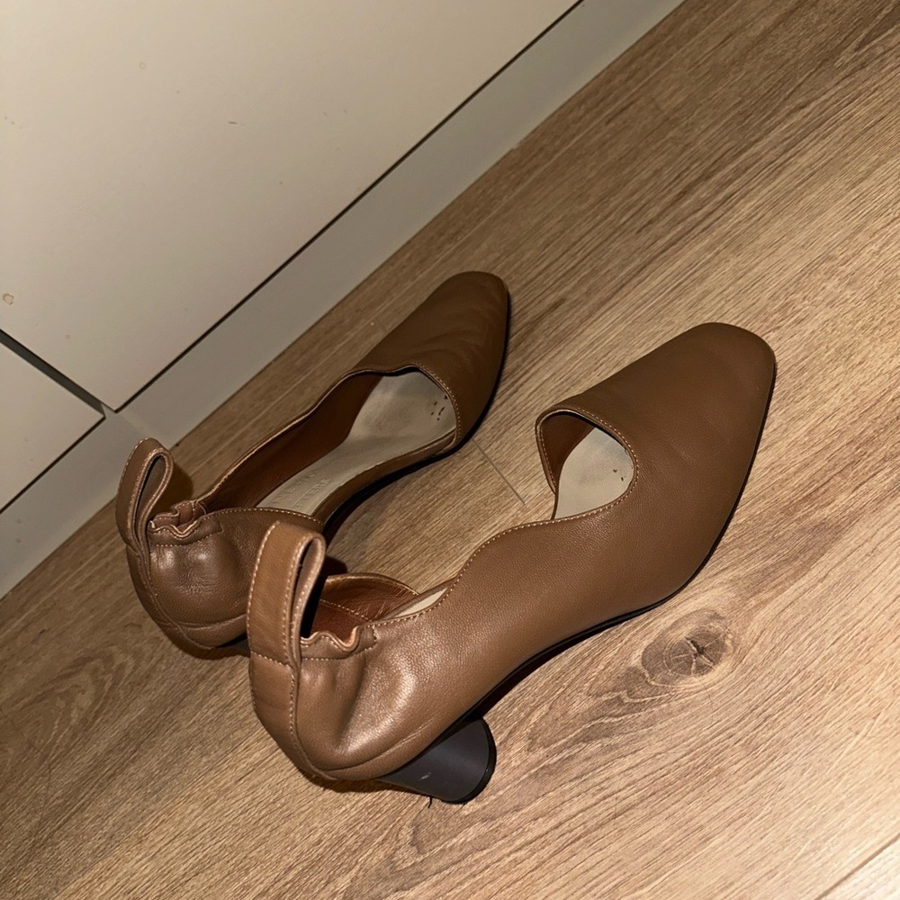 Gray Matters x Yuneho Khaki Women's Leather Shoes Size 37 1/2 - Picture 6 of 8